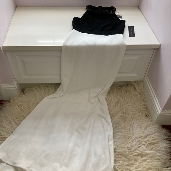 AIDAN MATTOX EMBELLISHED HALTER FORMAL DRESS - Picture 6 of 12